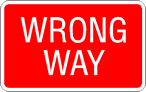 Wrong way